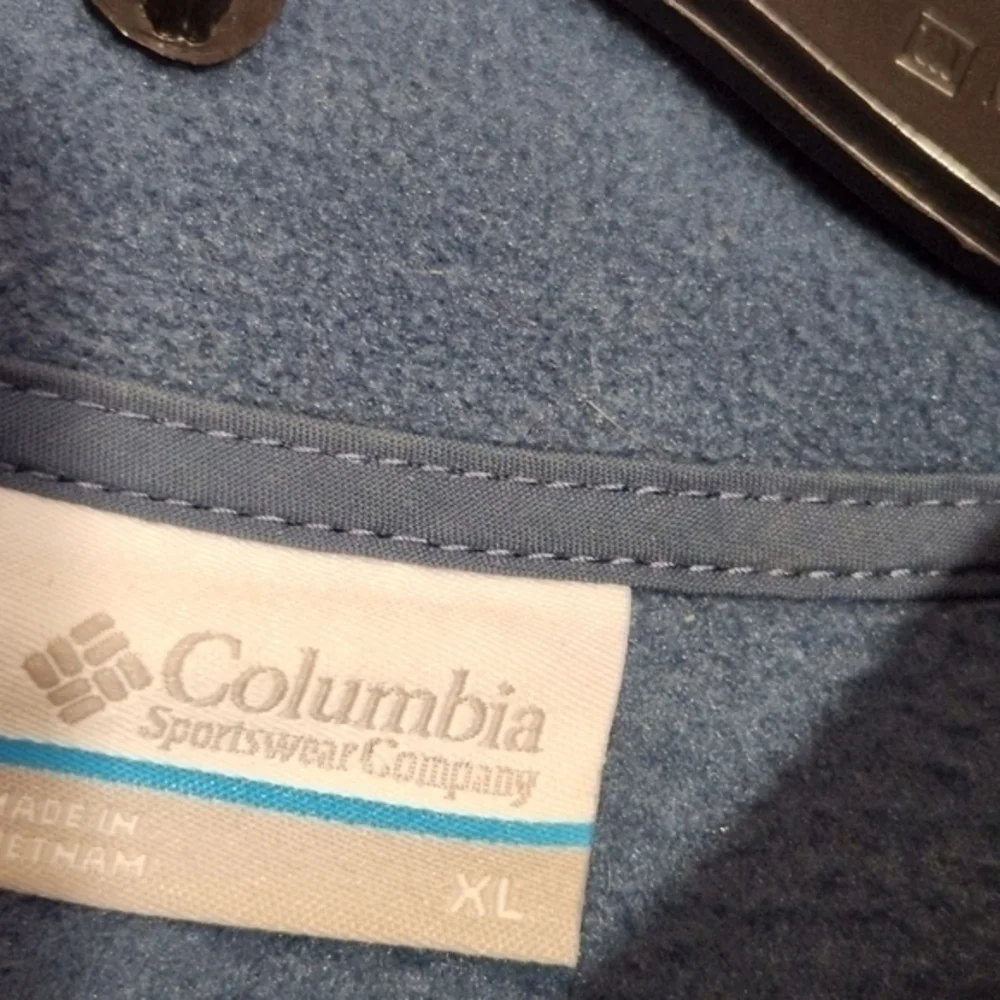Columbia Steens Mountain half snap fleece in Navy‎ Blue and Red XL